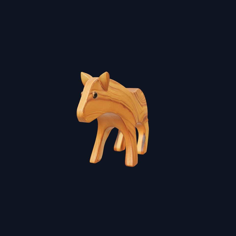 Wooden Animal Toy Model Pack